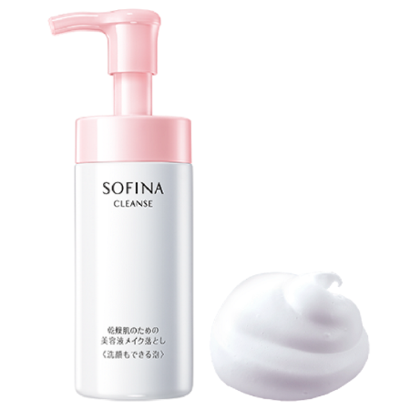 KAO Sofina Cleanse makeup remover & facial foam Foam for removing make-up and cleansing the skin, 150ml