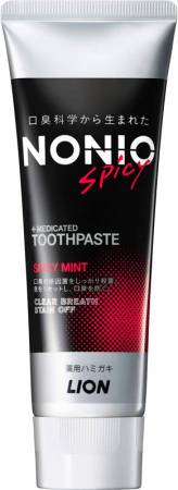 картинка LION Nonio + Medicated Spicy Mint Complex Toothpaste, 130 g магазин одежды и аксессуаров являющийся официальным дистрибьютором в России  LION Nonio + Medicated Spicy Mint Complex Toothpaste, 130 g