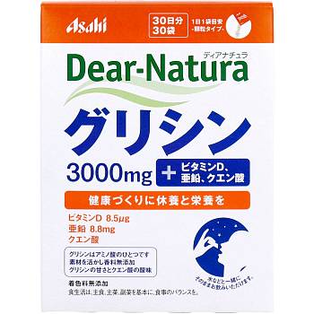 Купить Asahi Dear-Natura Glycine Глицин и витамин D в гранулах для спокойствия и здорового сна, на 1 месяц на 36best.com — фото Asahi Dear-Natura Glycine Глицин и витамин D в гранулах для спокойствия и здорового сна, на 1 месяц - фото