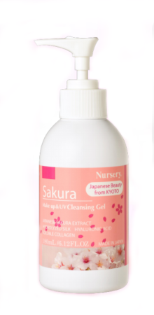 Cleansing Gel Facial Wash & Remover with Sakura, 180 ml