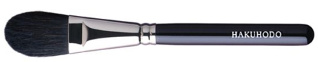 G5502BkSL Hakuhodo Blush Brush Round & Flat