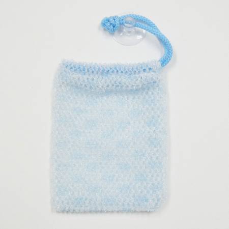 картинка KOKUBO Soap Net Blue Foam whipping net with suction cup, blue магазин одежды и аксессуаров являющийся официальным дистрибьютором в России  KOKUBO Soap Net Blue Foam whipping net with suction cup, blue