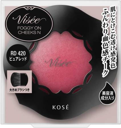 картинка Kose Visee Foggy On Cheeks Blusher, 5 g магазин одежды и аксессуаров являющийся официальным дистрибьютором в России  Kose Visee Foggy On Cheeks Blusher, 5 g