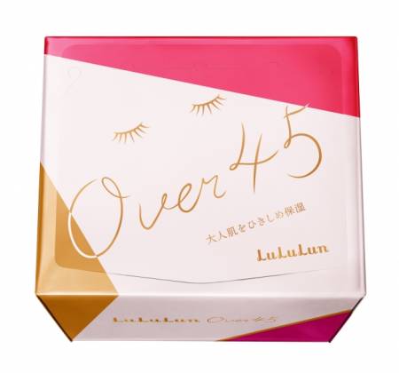 Lululun Over45 Camellia Pink  Moist Face Mask, 7 pcs