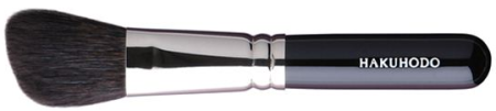 картинка B512BkSL Hakuhodo Highlight Brush L angled магазин одежды и аксессуаров являющийся официальным дистрибьютором в России  B512BkSL Hakuhodo Highlight Brush L angled