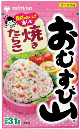 картинка Mizkan Omusubiyama Natural seasoning to the rice with sesame seeds and cod ROE, 31гр магазин одежды и аксессуаров являющийся официальным дистрибьютором в России  Mizkan Omusubiyama Natural seasoning to the rice with sesame seeds and cod ROE, 31гр