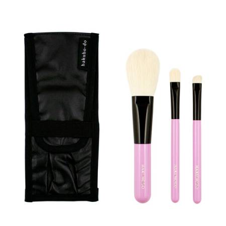 картинка HAKUHODO Compact basic brush set магазин одежды и аксессуаров являющийся официальным дистрибьютором в России  HAKUHODO Compact basic brush set