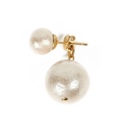MAGGIO Double Cotton Pearl Earrings Earrings