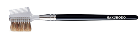 картинка Hakuhodo B029 = K029 Brush Angled Brow Comb (clear) eyebrow Brush магазин одежды и аксессуаров являющийся официальным дистрибьютором в России  Hakuhodo B029 = K029 Brush Angled Brow Comb (clear) eyebrow Brush