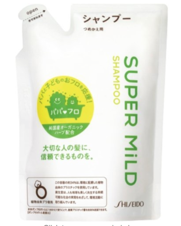 картинка Super soft shampoo SUPER MILD aroma of herbs, Shiseido магазин одежды и аксессуаров являющийся официальным дистрибьютором в России  Super soft shampoo SUPER MILD aroma of herbs, Shiseido