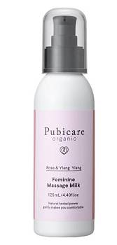 Pubicare Organic Feminine Massage Milk Увлажняющее молочко для интимной зоны, 125 мл - фото