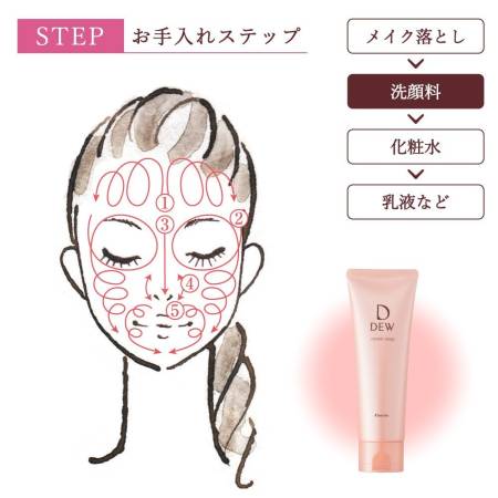 KANEBO DEW Cream Soap Cream soap for face wash 125g
