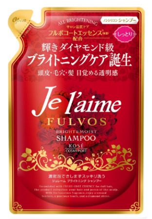 картинка KOSE Cosmeport Je l'aime FULVOS Bright & Moist Shampoo free shampoo for dry hair магазин одежды и аксессуаров являющийся официальным дистрибьютором в России  KOSE Cosmeport Je l'aime FULVOS Bright & Moist Shampoo free shampoo for dry hair