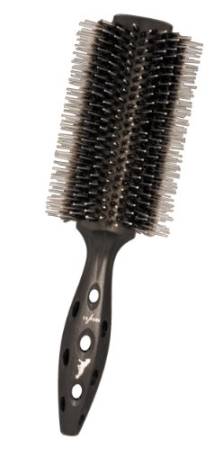 YS PARK YS-650 Black Carbon Tiger Brush is a round brush, natural bristle + nylon, 67mm
