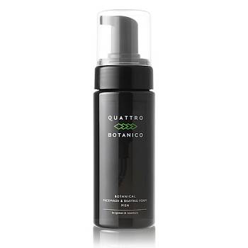 Купить QUATTRO BOTANICO BOTANICAL FACE WASH & SHAVING FOAM MEN Пена для бритья и пенка для умывания, 150мл на 36best.com — фото QUATTRO BOTANICO BOTANICAL FACE WASH & SHAVING FOAM MEN Пена для бритья и пенка для умывания, 150мл - фото