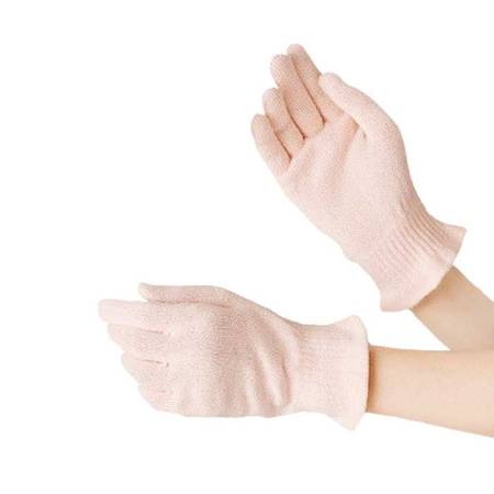 Cocoonfit Pink Silk Thread Bathing & Hand Care Gloves