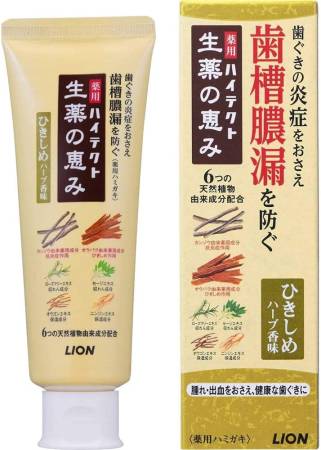 картинка Therapeutic toothpaste "Hitect Seiyaku" with natural herbs with a strong flavor, 90 gr, Lion магазин одежды и аксессуаров являющийся официальным дистрибьютором в России  Therapeutic toothpaste "Hitect Seiyaku" with natural herbs with a strong flavor, 90 gr, Lion