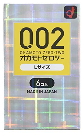 Exellent Okamoto Condoms 0.02 mm condom L size 6 pieces