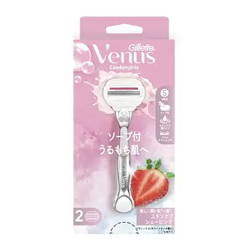 Купить Gillette Venus Comfortglide Strawberry Бритвенный станок для женщин с клубничным мылом на 36best.com — фото Gillette Venus Comfortglide Strawberry Бритвенный станок для женщин с клубничным мылом - фото