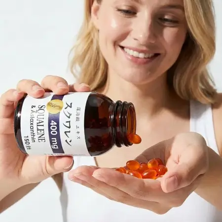 YUUGEN YouGenki Squalene & Astaxanthin, for 1-2 months