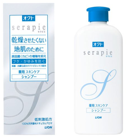 картинка Lion OCT serapie Medicated Scalp-Care Shampoo Therapeutic shampoo, 230 ml магазин одежды и аксессуаров являющийся официальным дистрибьютором в России  Lion OCT serapie Medicated Scalp-Care Shampoo Therapeutic shampoo, 230 ml