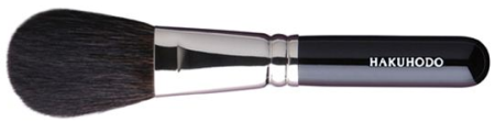 B507BkSL Hakuhodo Blush Brush SH round & flat