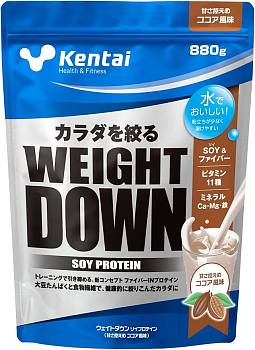 Kentai Weight Down Soy Protein Cocoa Flavored Soy Protein, 880 g