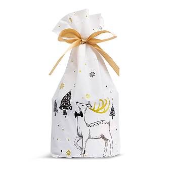 Подарочный пакетик с новогодним дизайном, Deer (с оленем) Подарочный пакетик с новогодним дизайном, Deer (с оленем)