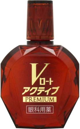 ROHTO V ACTIVE PREMIUM Eye drops for eye fatigue and blurred vision, 15 ml