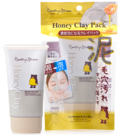 Japanese Skincare - Buy Country Stream Honey Clay Cleansing clay face scrub, 60g Online from Japan | 36Best Kawai Country Stream Honey Clay Cleansing clay face scrub, 60g
