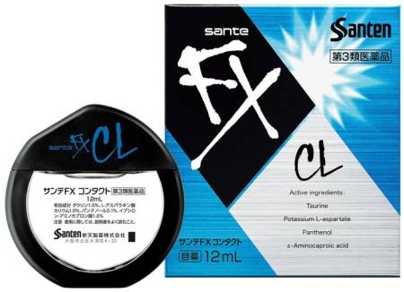 Santen FX CL Eye drops when wearing contact lenses, 12ml