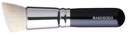 картинка Hakuhodo blush Brush G5557 Powder & Liquid Foundation Brush Rd&Agld 2mm магазин одежды и аксессуаров являющийся официальным дистрибьютором в России  Hakuhodo blush Brush G5557 Powder & Liquid Foundation Brush Rd&Agld 2mm