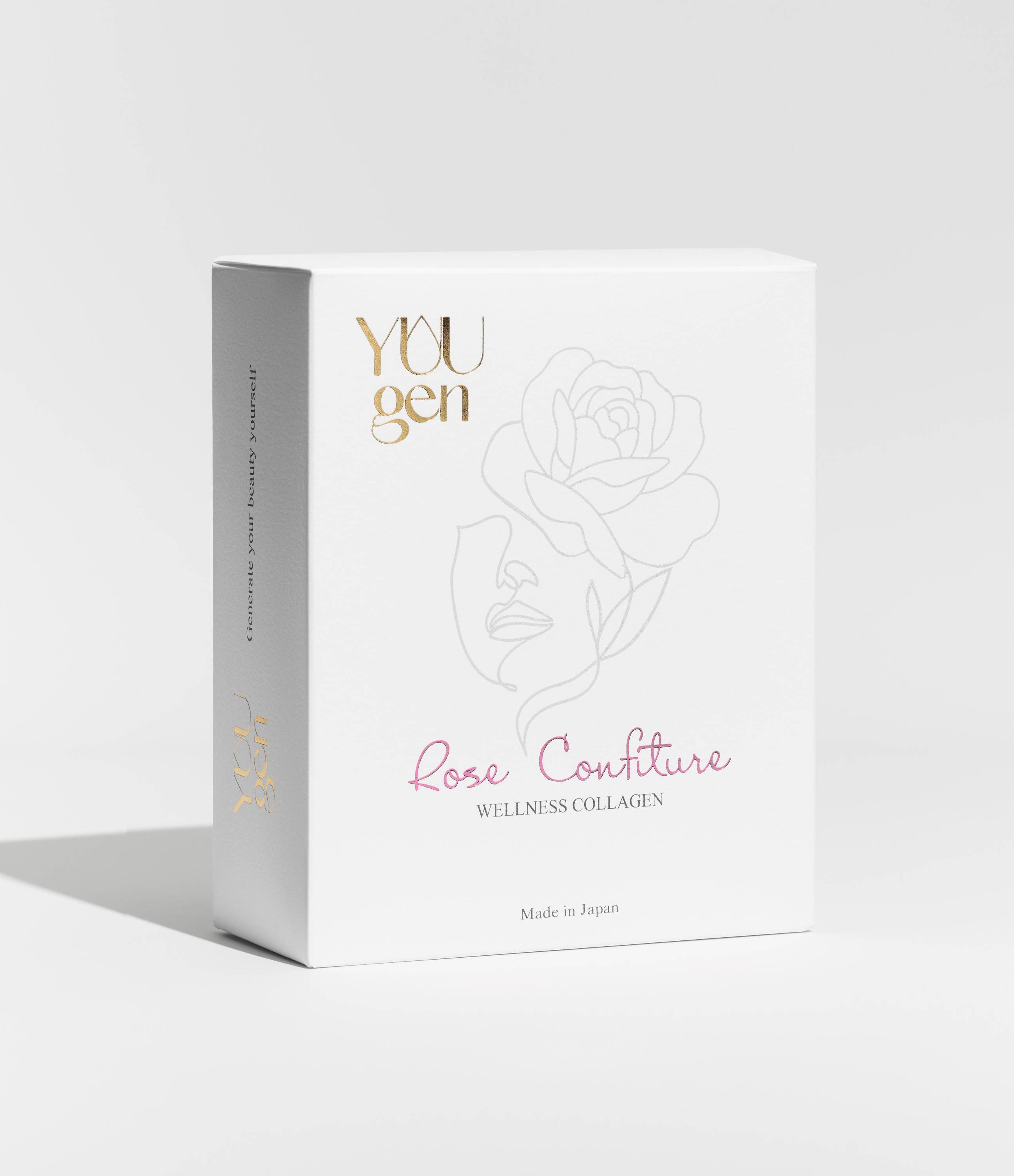 YUUGEN Rose Confiture Wellness collagen Коллаген-конфитюр 3000 мг с плацентой розы, на 1 месяц - фото