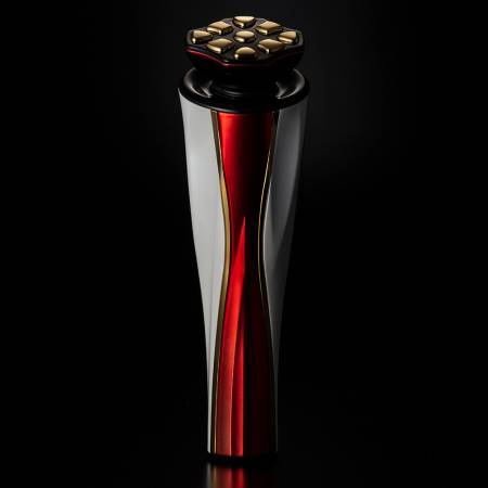 ARTISTIC&CO Arrivo Zeus II Set: ultra-modern powerful beauty machine and skin firming serum. Color olympia gold