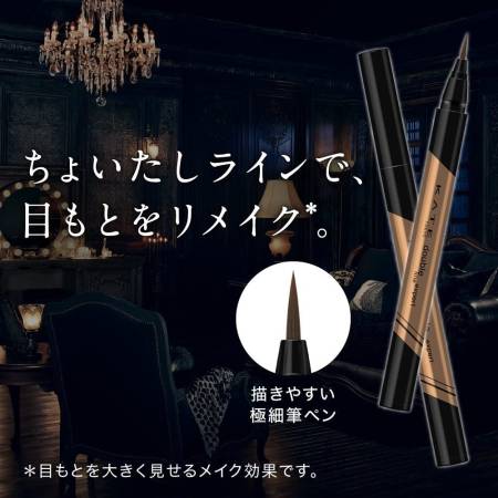 картинка KATE LB-1 Eyeliner Double Line Expert магазин одежды и аксессуаров являющийся официальным дистрибьютором в России  KATE LB-1 Eyeliner Double Line Expert