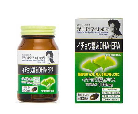 Noguchi Ginkgo Biloba Leaf Extract + DHA + EPA, 30 days - Buy certified Japanese Health Supplements | 36Best Kawai Noguchi Ginkgo Biloba Leaf Extract + DHA + EPA, 30 days
