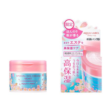 Shiseido Aqua Label Special Gel Cream A (Moist) Moisturizing gel-cream for face with sakura scent, 90g