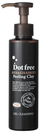 Japanese Skincare - Buy COSME COMPANY DOT FREE AHA & Peeling GHASSOUL Clay Cleansing Gel Cleansing gel makeup remover with peeling effect, 145мл Online from Japan | 36Best Kawai COSME COMPANY DOT FREE AHA & Peeling GHASSOUL Clay Cleansing Gel Cleansing gel makeup remover with peeling effect, 145мл