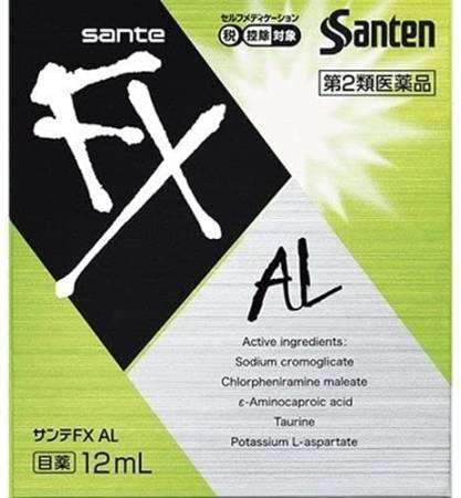 Santen FX AL Eye drops for relieving itching in case of allergies, 12ml