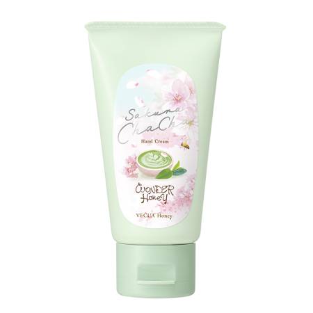 VECUA Honey Sakura ChaCha Hand Cream with sakura and matcha tea aroma, 50 g