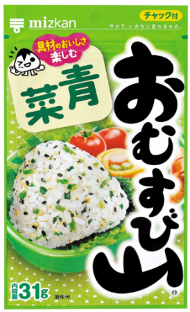 картинка Mizkan Omusubiyama Natural seasoning to the rice with sesame and vegetables, 31гр магазин одежды и аксессуаров являющийся официальным дистрибьютором в России  Mizkan Omusubiyama Natural seasoning to the rice with sesame and vegetables, 31гр