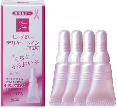 картинка Luve Jelly Delicate Gel Lubricant for Women, 6 g x 4 магазин одежды и аксессуаров являющийся официальным дистрибьютором в России  Luve Jelly Delicate Gel Lubricant for Women, 6 g x 4