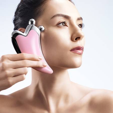 MTG ReFa CAXA Pink Lifting massager-plate for the face with microcurrents