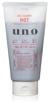 Купить Shiseido UNO Hot gel cleans facial cleanser Очищающий гель с термоэффектом для мужчин, 130гр на 36best.com — фото Shiseido UNO Hot gel cleans facial cleanser Очищающий гель с термоэффектом для мужчин, 130гр - фото