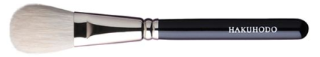 картинка J5547 Hakuhodo Blush Brush Round & Flat магазин одежды и аксессуаров являющийся официальным дистрибьютором в России  J5547 Hakuhodo Blush Brush Round & Flat