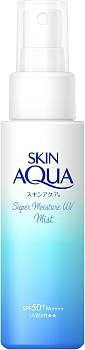 ROHTO Skin Aqua Super Moisture UV Mist Sunscreen and moisturizing mist for face, body and hair SPF 50+ PA++++, 60 ml