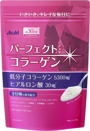 картинка Amino collagen and hyaluronic acid Collagen Powder Perfect, Asahi магазин одежды и аксессуаров являющийся официальным дистрибьютором в России  Amino collagen and hyaluronic acid Collagen Powder Perfect, Asahi