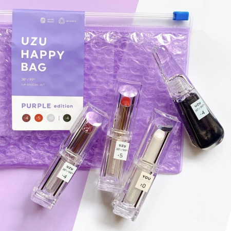 Flowfushi UZU HAPPY BAG Purple Lip set of 4 pieces