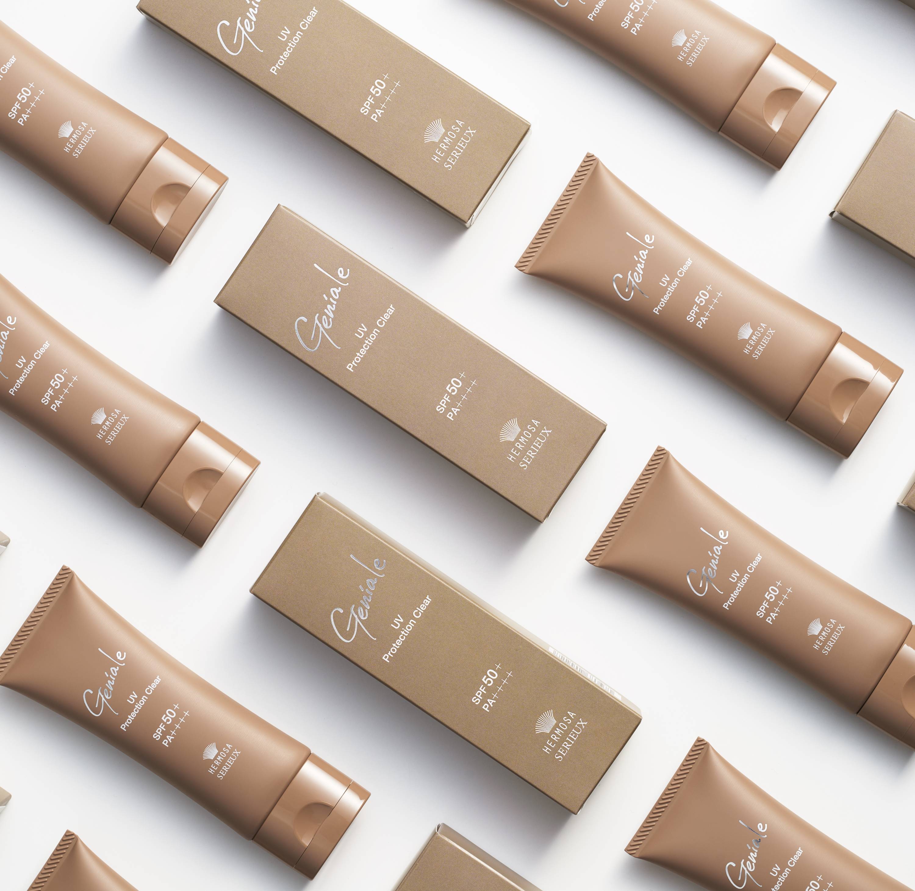 Купить HERMOSA Geniale UV protection Clear Дерматологический солнцезащитный крем SPF 50+, PA ++++, 45 г на 36best.com — фото HERMOSA Geniale UV protection Clear Дерматологический солнцезащитный крем SPF 50+, PA ++++, 45 г - фото