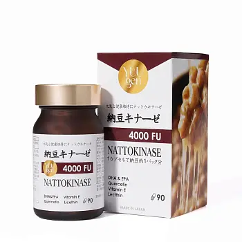 YUUGEN You Are Genki Nattokinase 4000FU for vascular and heart health, for 1 month